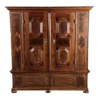 Antique Renaissance Cabinet in Walnut, 1680s For Sale