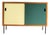 Green and Yellow Sideboard in Wood and Formica, 1960 For Sale