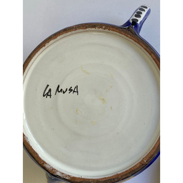 Mid 20th Century Majolica Tea Pot by La Musa, Italy For Sale - Image 9 of 11