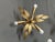 3 x ceiling lamps floral motifs in iron made in spain, circa 1950 height: 20 cm largest diameter: 45 cm smallest diameter:...