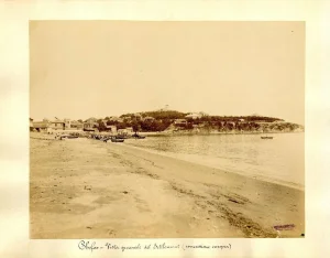 Chefoo, View of Settlement - Ancient Albumen Print 1880/1900 1880/1890
