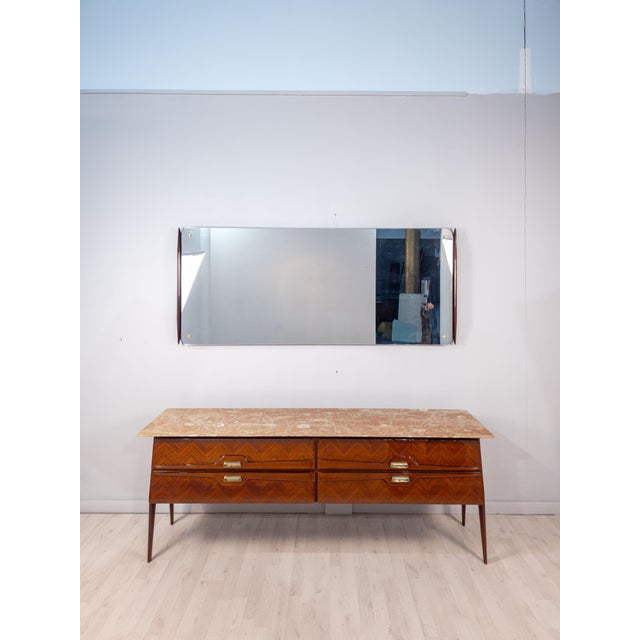 1950s Mid-Century Sideboard with Mirror from La Permanente Mobili Cantù, 1950s, Set of 2 For Sale - Image 5 of 18