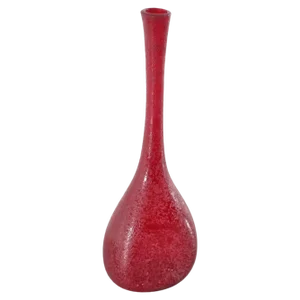 Mid-Century Red Murano Glass Vase by A. Seguso, 1960s