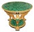 Mid 20th Century Russian Empire Style Gilt Bronze & Malachite Griffin Center Table For Sale