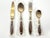 1970s Mid-Century Bronze and Rosewood Royal Cutlery Set, 1970s, Set of 24 For Sale - Image 5 of 18
