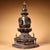 Large Vintage Gilt Bronze Tibetan Stupa - Himalayan Buddhist Chorten Altar Shrine For Sale - Image 4 of 10