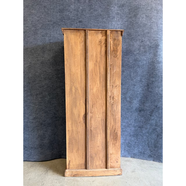 Wood 1980s Hand Carved Solid Wood Bookshelf For Sale - Image 7 of 7