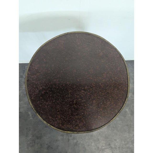 Transitional Style Mahogany Side Table For Sale - Image 3 of 8