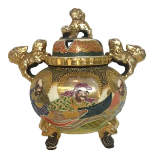 Late 19th Century Satsuma Incense Burner