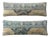 Turkish Oushak Bedding Rug Pillow Cover 16'' X 47'' - Set of Two For Sale