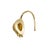 Gold Solitaire Diamond Disc Gold Hook Earrings, Pair For Sale - Image 8 of 8