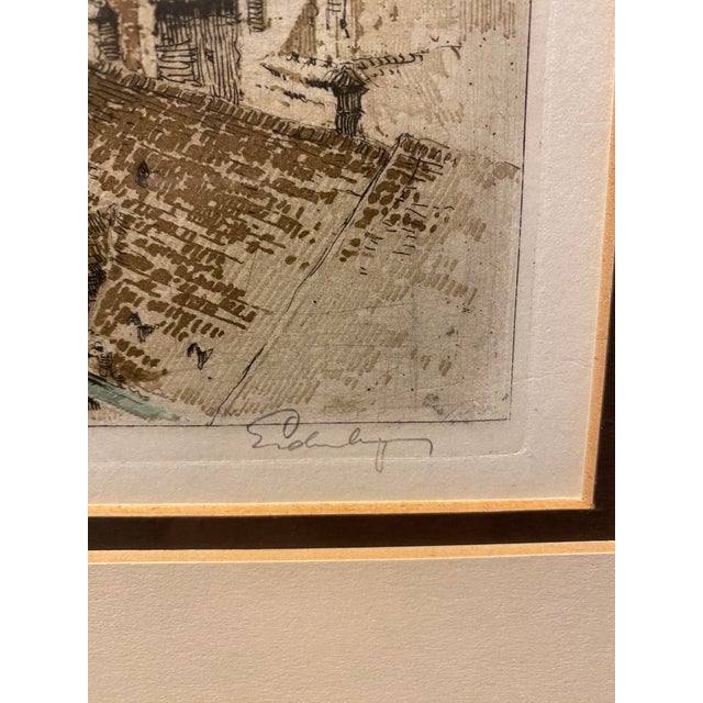 Mid 20th Century Josef Eidenberger "St. Stephen's Cathedral" Vienna, Austria Etching, Signed For Sale - Image 10 of 14