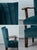 Hungarian Art Deco Lounge Chairs in Teal Blue Velvet with Wooden Armrests, 1930s, Set of 2 For Sale - Image 3 of 4