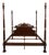 Francesco Molon Mahogany King Size Poster Bed For Sale