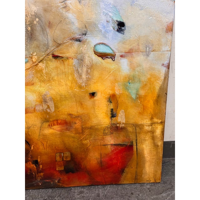 Red Circa 2014 Chris Henry "Shattering the Glass Ceiling" Mix Media For Sale - Image 8 of 12