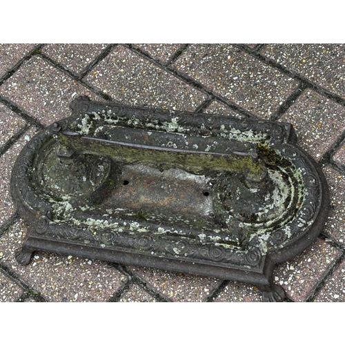 Antique Cast Iron Boot Scraper For Sale - Image 3 of 11