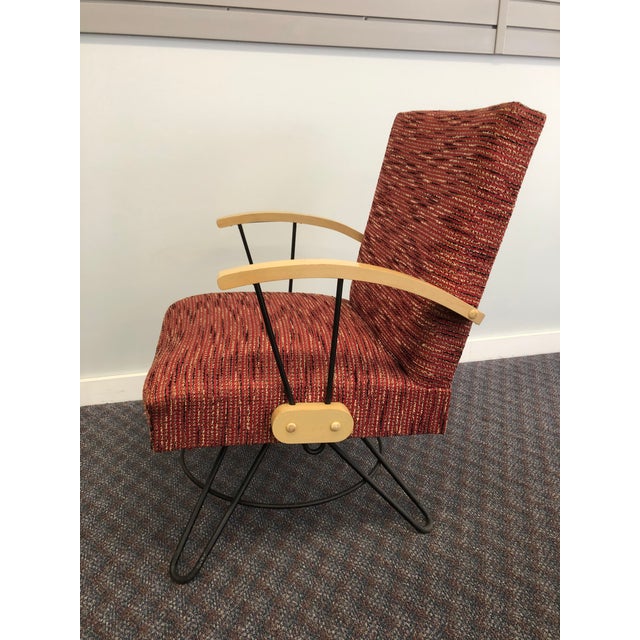 Vintage Original 1950s Mid Century Modern Swivel Rocking Chair Chairish