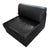Modular Black Leather Lounge Chair in the style of de Sede, 1970s For Sale - Image 4 of 5