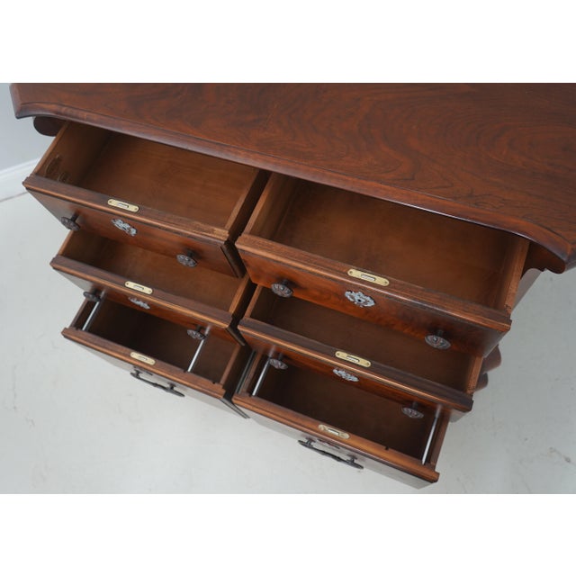 1980s Rom Weber Walnut Continental 6 Drawer Dresser Chest For Sale - Image 5 of 18