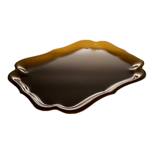 1970s Spisani for Svenskt Tenn Barockbrickan Brown Acrylic Tray