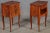 Antique Louis XV Style Bedside Tables with Floral Inlays, 1915, Set of 2 For Sale - Image 15 of 18