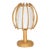 1960s French Rattan Orb Table Lamp For Sale