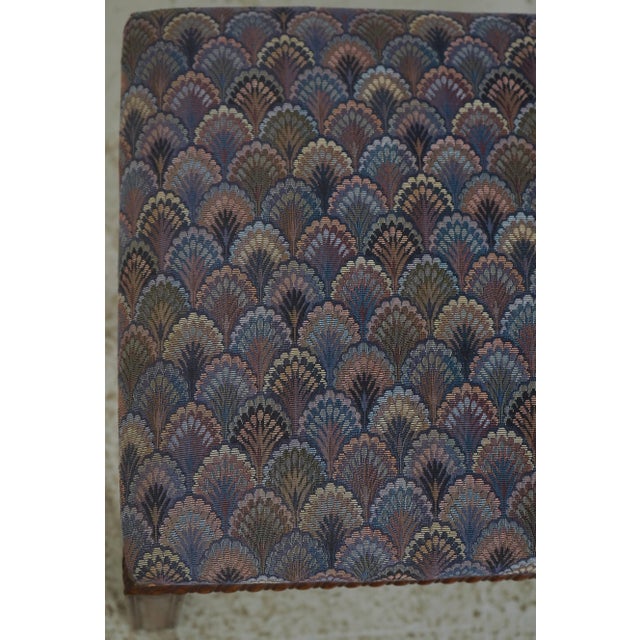 Hickory Chair Chippendale Mahogany Ottoman Stool For Sale - Image 13 of 15