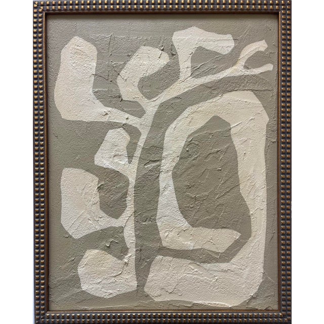 2020s Contemporary Abstract Botanical Paintings on Canvas by r.k. Red - Set of Three For Sale - Image 5 of 8