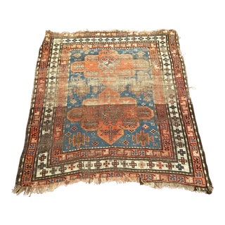 Late 1800s Kazak Rug - 3’10″ X 4’1” For Sale