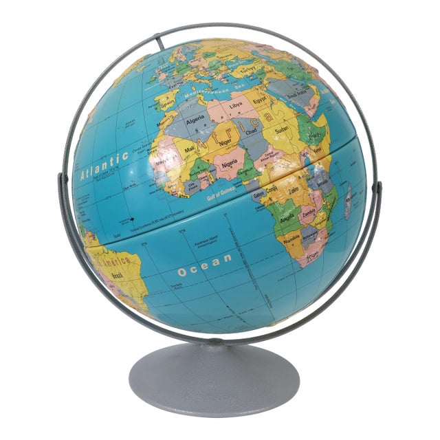 16" Nystrom Readiness World Globe - Vintage 1994 For Sale
