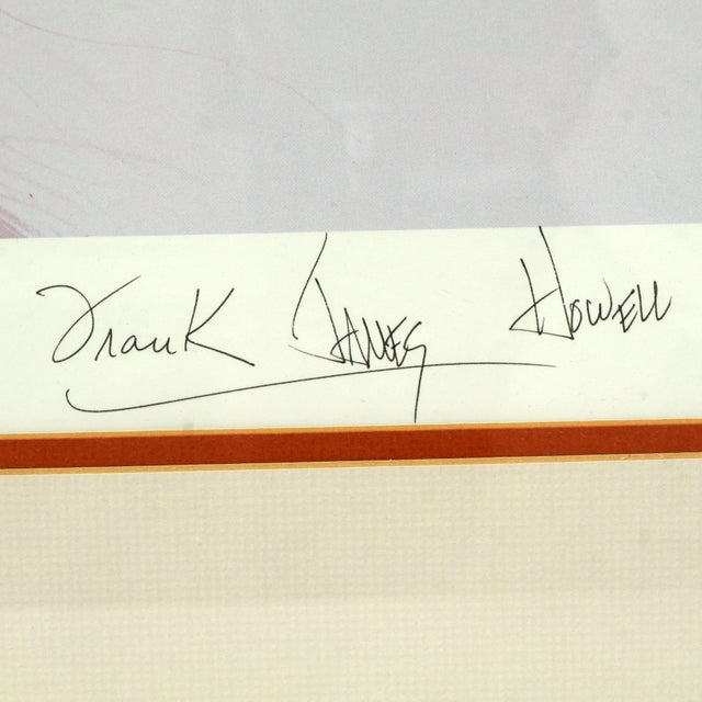 Framed Signed Lithograph Wind Warrior Frank Howell-20 in X 15 in - 1987 For Sale - Image 4 of 7