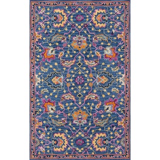 Ibiza Blue Hand Tufted Area Rug 8' X 10' For Sale
