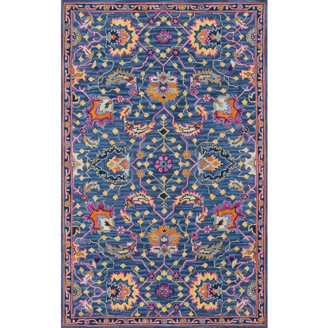 Ibiza Blue Hand Tufted Area Rug 8' X 10' For Sale