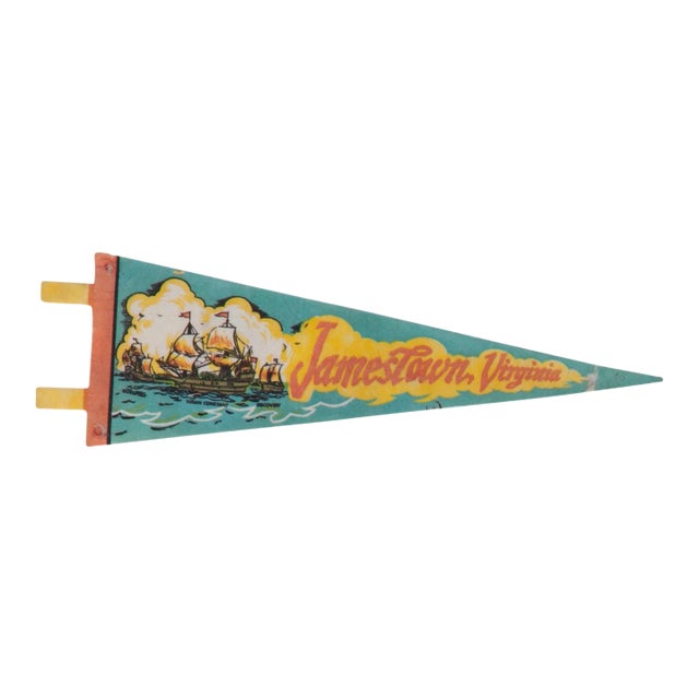 Jamestown Virginia Felt Flag Pennant For Sale