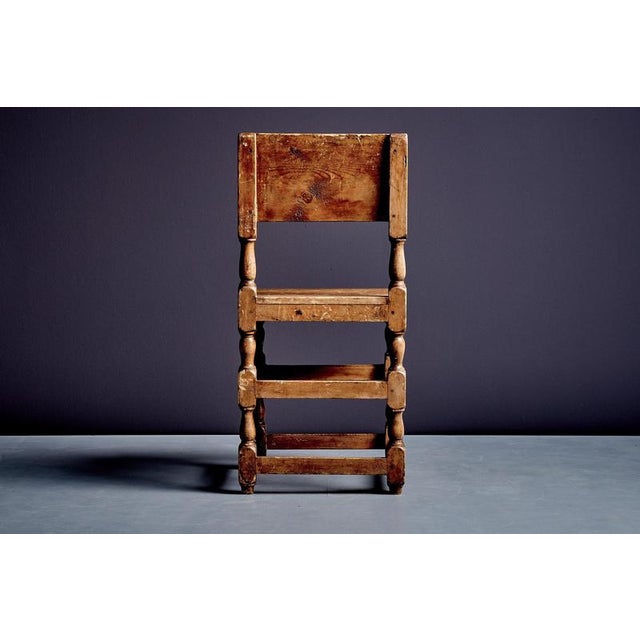 Brown Rustic Pinewood Chairs, Sweden, 1900s, Set of 4 For Sale - Image 8 of 18