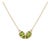 Toi Et Moi Double Pear-Cut Peridot August Birthstone Necklace For Sale