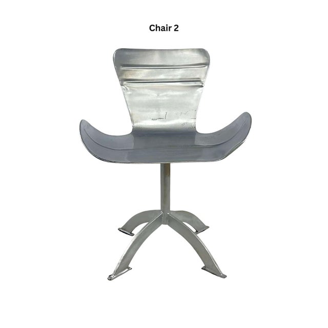 Metal 1960s Post Modern Metal Sculptural Chair (Set of 2) For Sale - Image 7 of 12