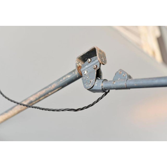 Metal Wall Mounted Task Lamp by Midgard, 1940s For Sale - Image 7 of 16