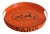 Orange Lacquered Hermes Inspired Bar Tray For Sale