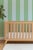 Clubhouse Stripe Grasscloth Wallpaper by House Party | Wisteria Blue & Mint Julep | 6 Yards For Sale - Image 4 of 8