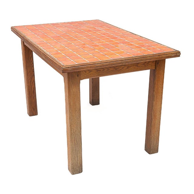 1950s Oak Kitchen Table, 1950s For Sale - Image 5 of 9