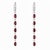Hinged Hoop Garnet Drop Earrings. Elegant Huggie Hoop Earrings with Natural Garnet. Elegant long drop earrings with...