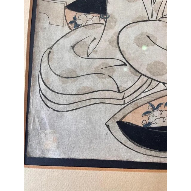 Eizan Kikugawa, Figure, 1800s, Woodcut For Sale - Image 9 of 11