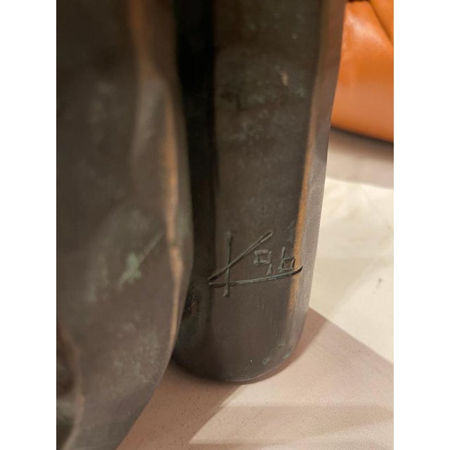Bronze Floor Lamp attributed to Lothar Klute, 1996 For Sale - Image 6 of 10