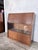 Wood Mid-Century Oak Bureau Cabinet with Sliding Doors, 1960s For Sale - Image 7 of 10