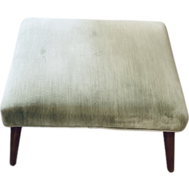 MCM Attributed to Lawrence Peabody Lounge Chair and Ottoman For Sale - Image 6 of 8