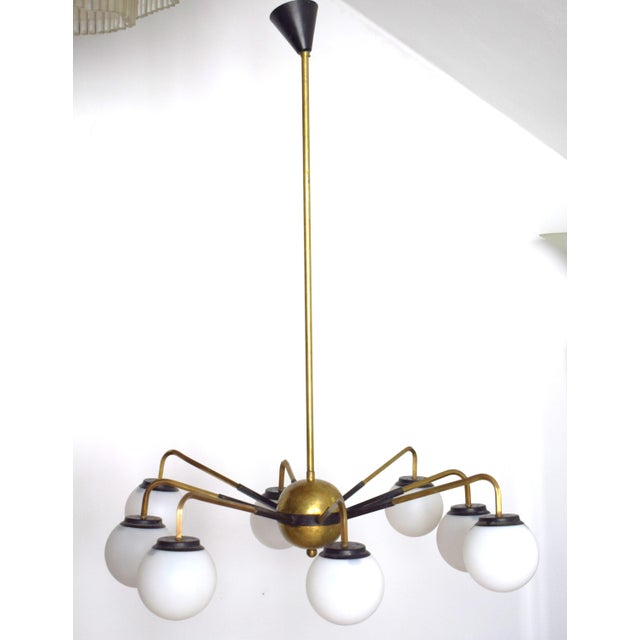Italian Sputnik Chandelier with Adjustable Arms from Stilnovo, 1950s For Sale - Image 10 of 17