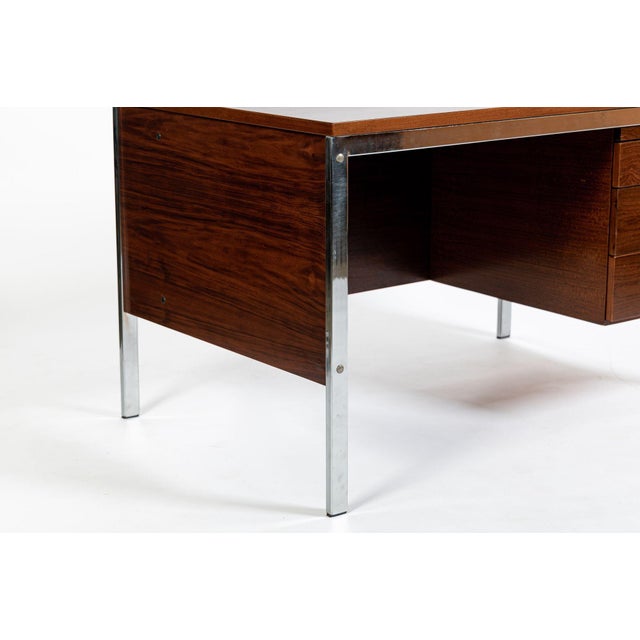 Mid Century Modern Rosewood Writing Desk by Jean Gillon for Italma, Made in Brazil For Sale - Image 10 of 18