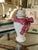 1980s Pair of Authentic BetLar Inc. White Ceramic With Pink Ribbon Bow Table Lamps For Sale - Image 4 of 6