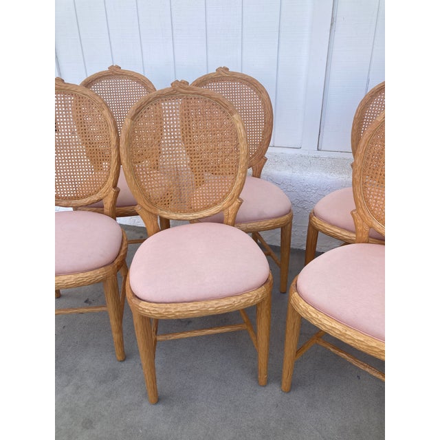 Faux Bois French Louis Style Dining Chairs With Cane Backs -Set of 8 For Sale - Image 15 of 15